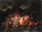 George Henry Hall Peaches, Grapes and Cherries Sweden oil painting artist